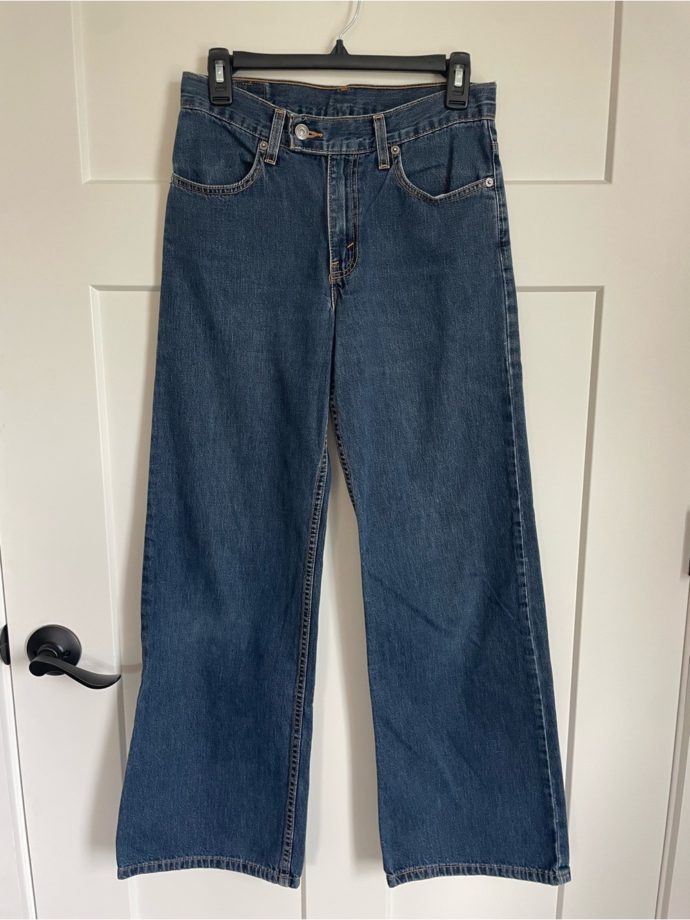 Vintage Levi's Red Tab Dark Blue Wide Leg Jeans